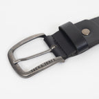 JACK & JONES Paul Leather Belt in BLACK