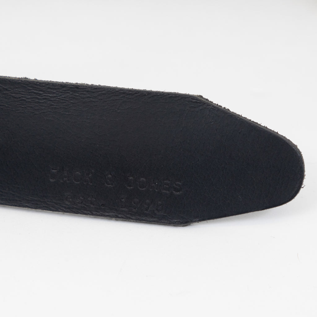 JACK & JONES Paul Leather Belt in BLACK