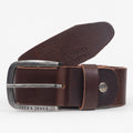 JACK & JONES Paul Leather Belt in DARK BROWN