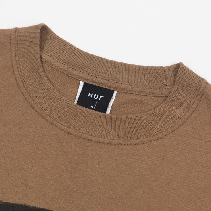 HUF Pencilled In Graphic T-Shirt in BROWN