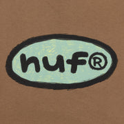 HUF Pencilled In Graphic T-Shirt in BROWN
