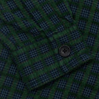 FARAH Photie Long Sleeve Check Shirt in POPLAR GREEN