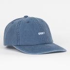 OBEY Pigment Bold 6 Panel Strapback in BLUE