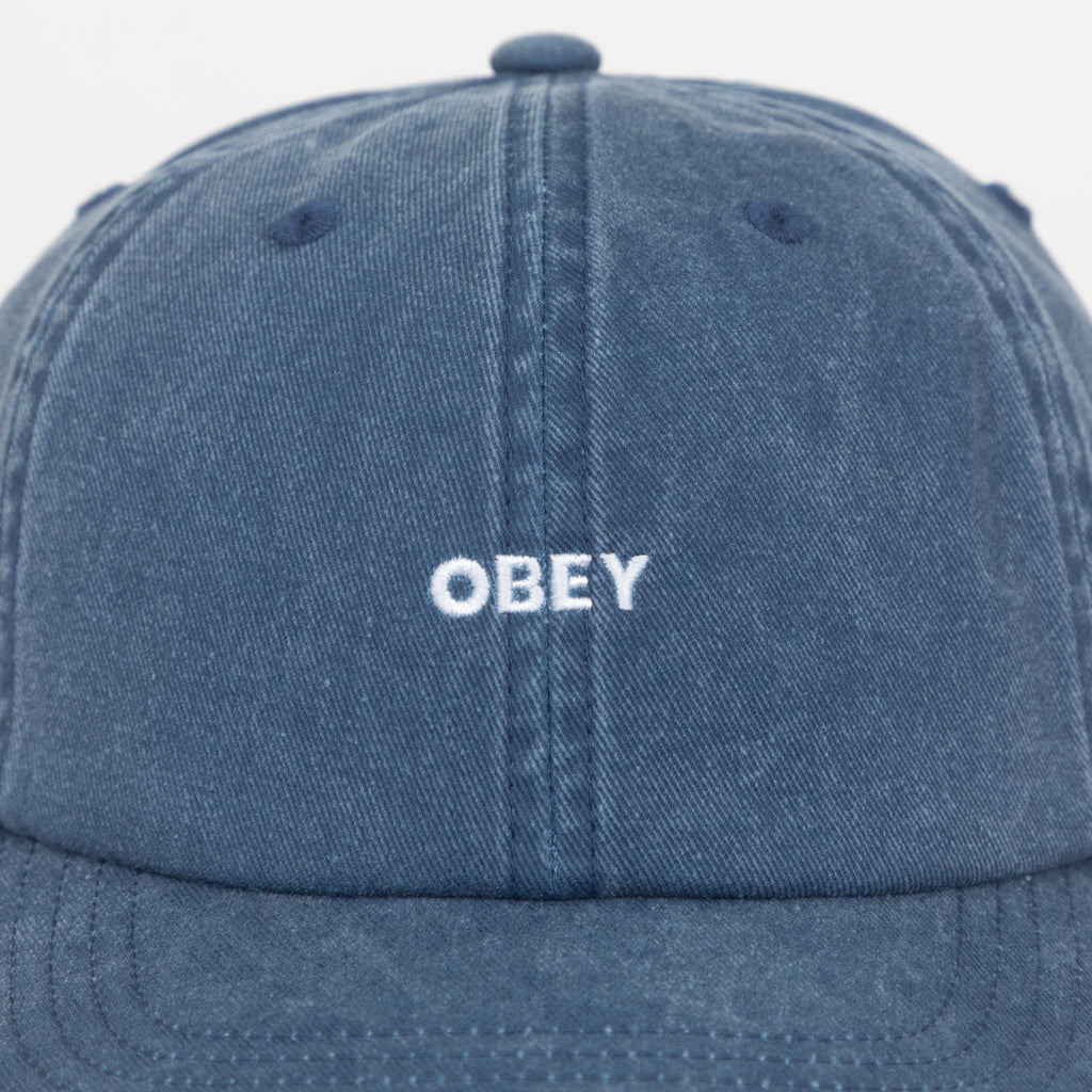 OBEY Pigment Bold 6 Panel Strapback in BLUE