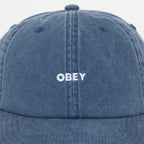 OBEY Pigment Bold 6 Panel Strapback in BLUE