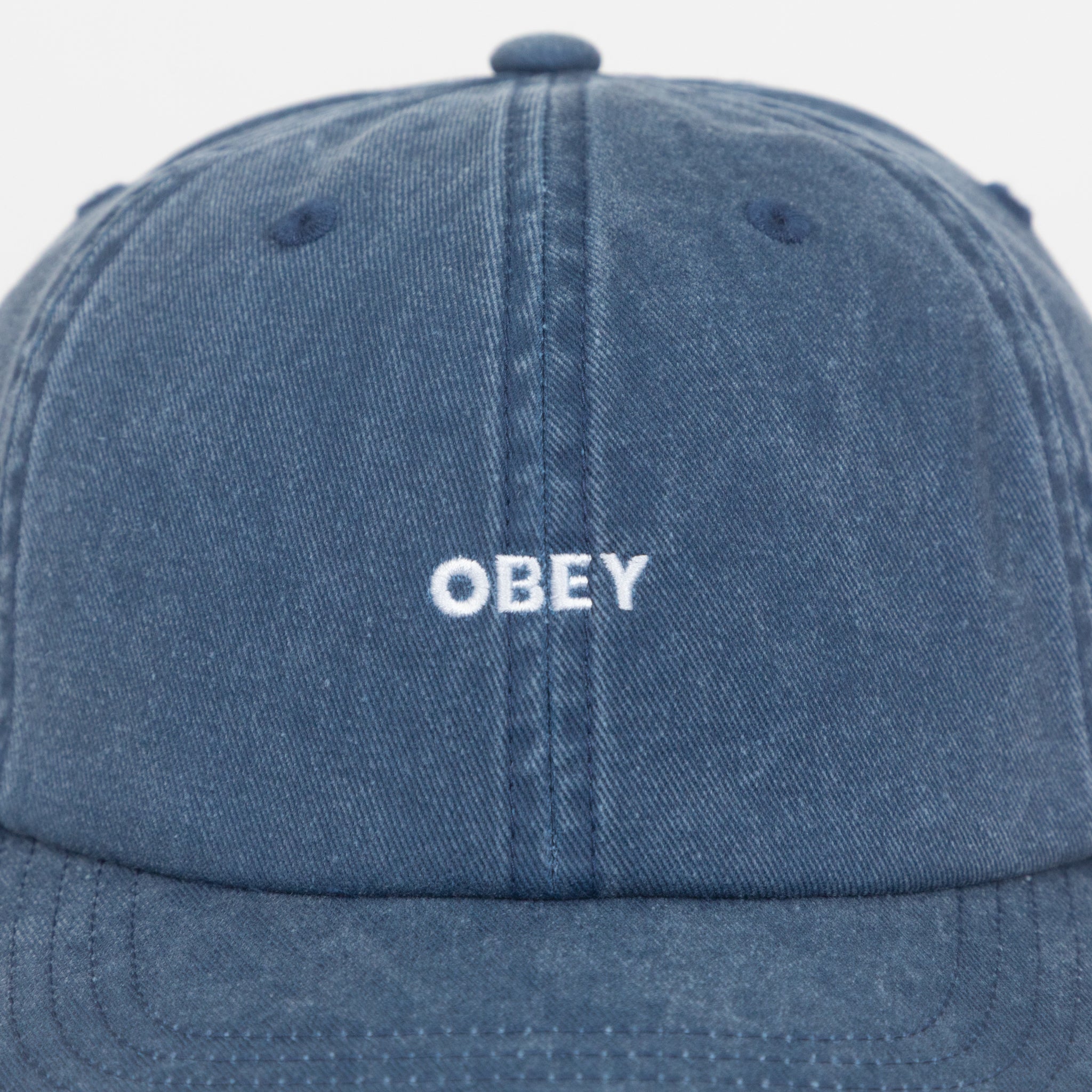 OBEY Pigment Bold 6 Panel Strapback in BLUE