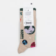 HAPPY SOCKS Planet Earth Socks in GREY