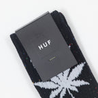 HUF Plantlife Speckled Socks in BLACK
