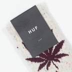 HUF Plantlife Speckled Socks in CREAM
