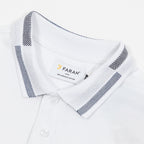 FARAH Purdy Short Sleeve Polo Shirt in WHITE