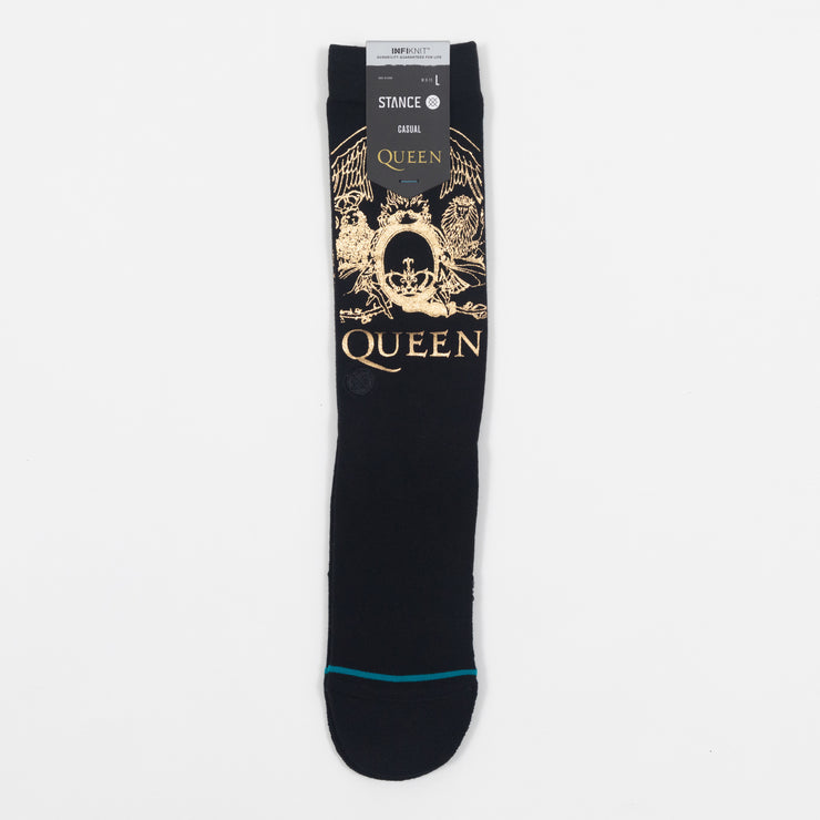 STANCE Queen Golden Socks in BLACK