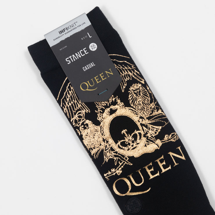 STANCE Queen Golden Socks in BLACK