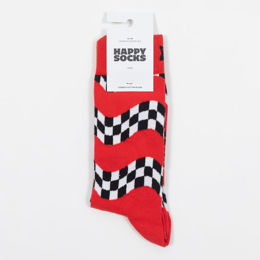 HAPPY SOCKS Race Socks in RED