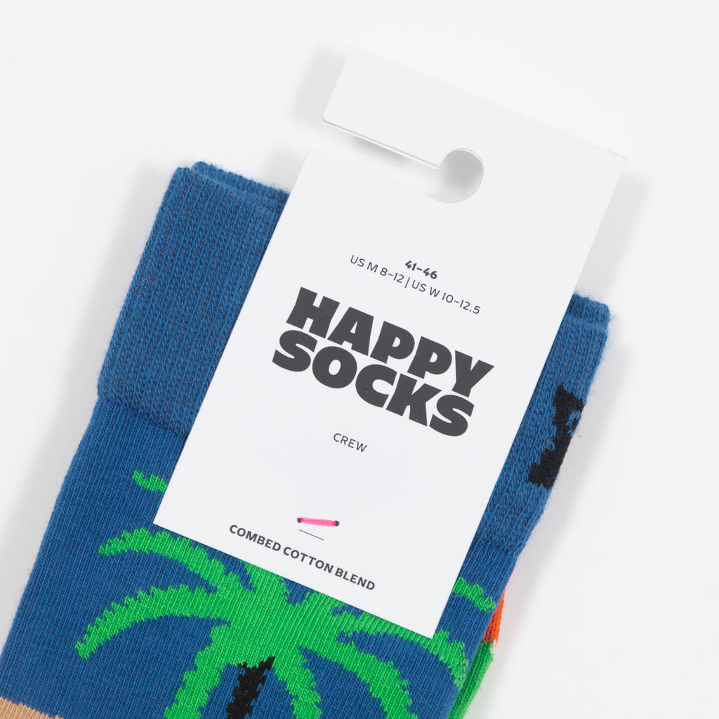 HAPPY SOCKS Racing Socks in GREEN