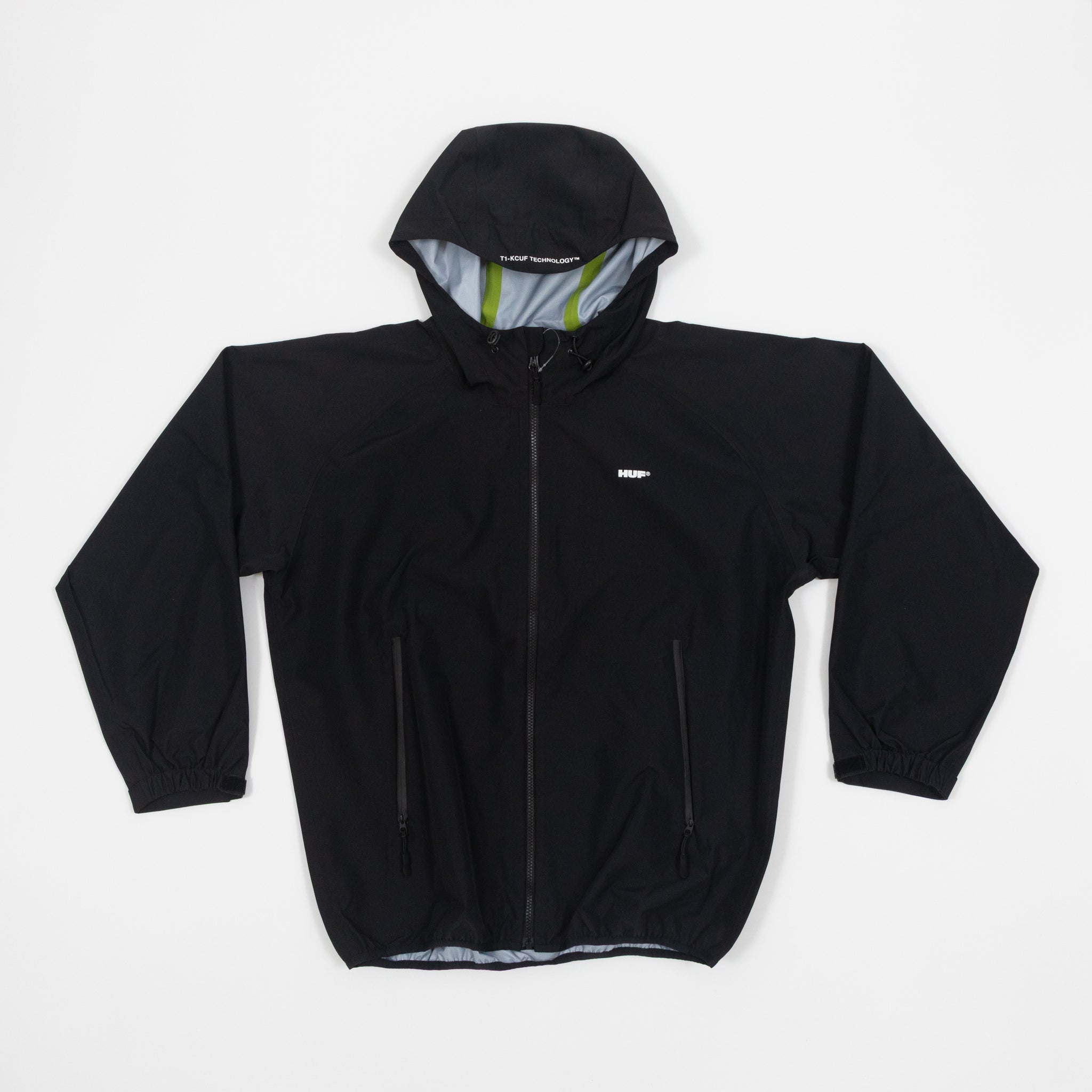 HUF Rainier Shell Jacket in BLACK