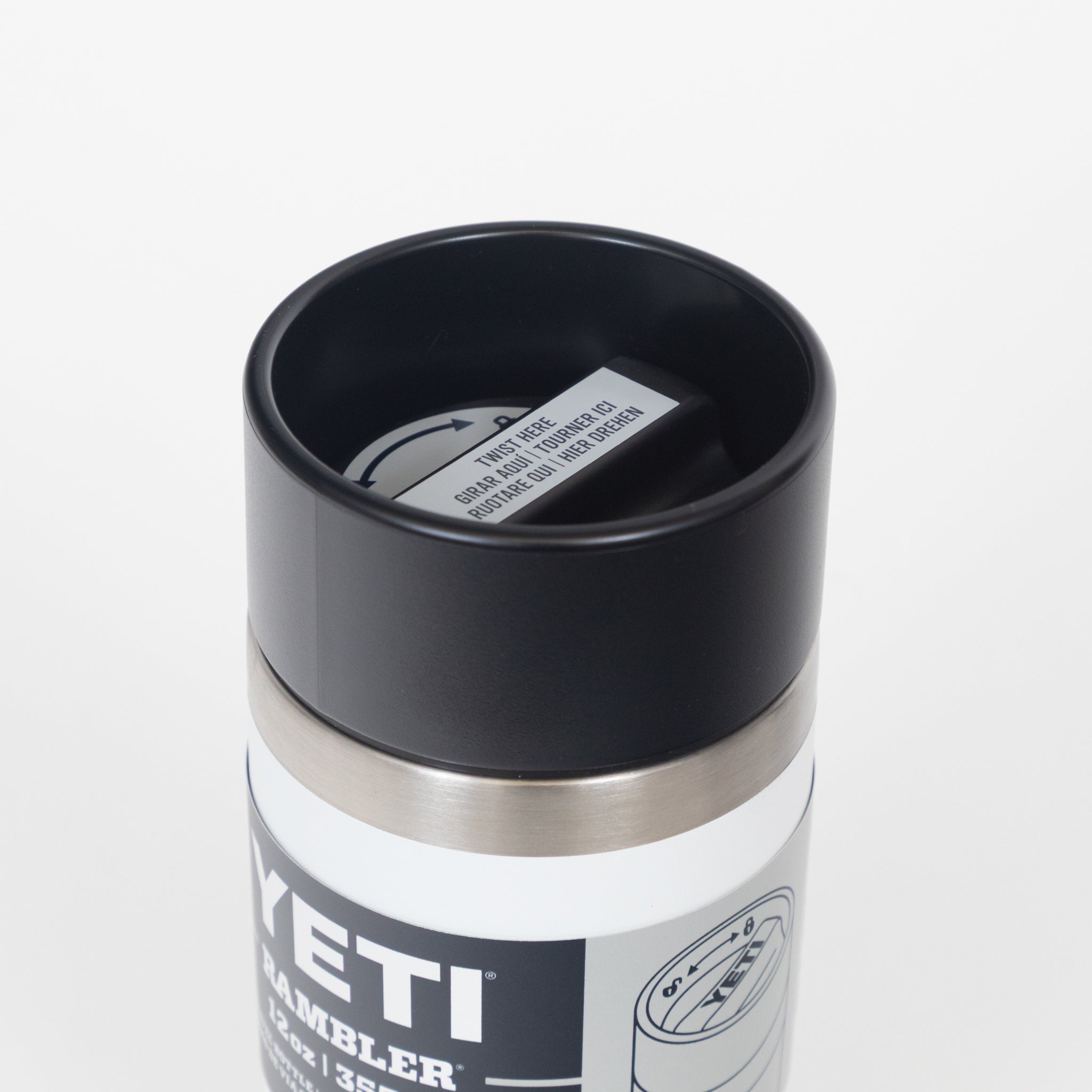 YETI Rambler® 12 oz (355 ml) Travel Bottle With Commuter Cap in White