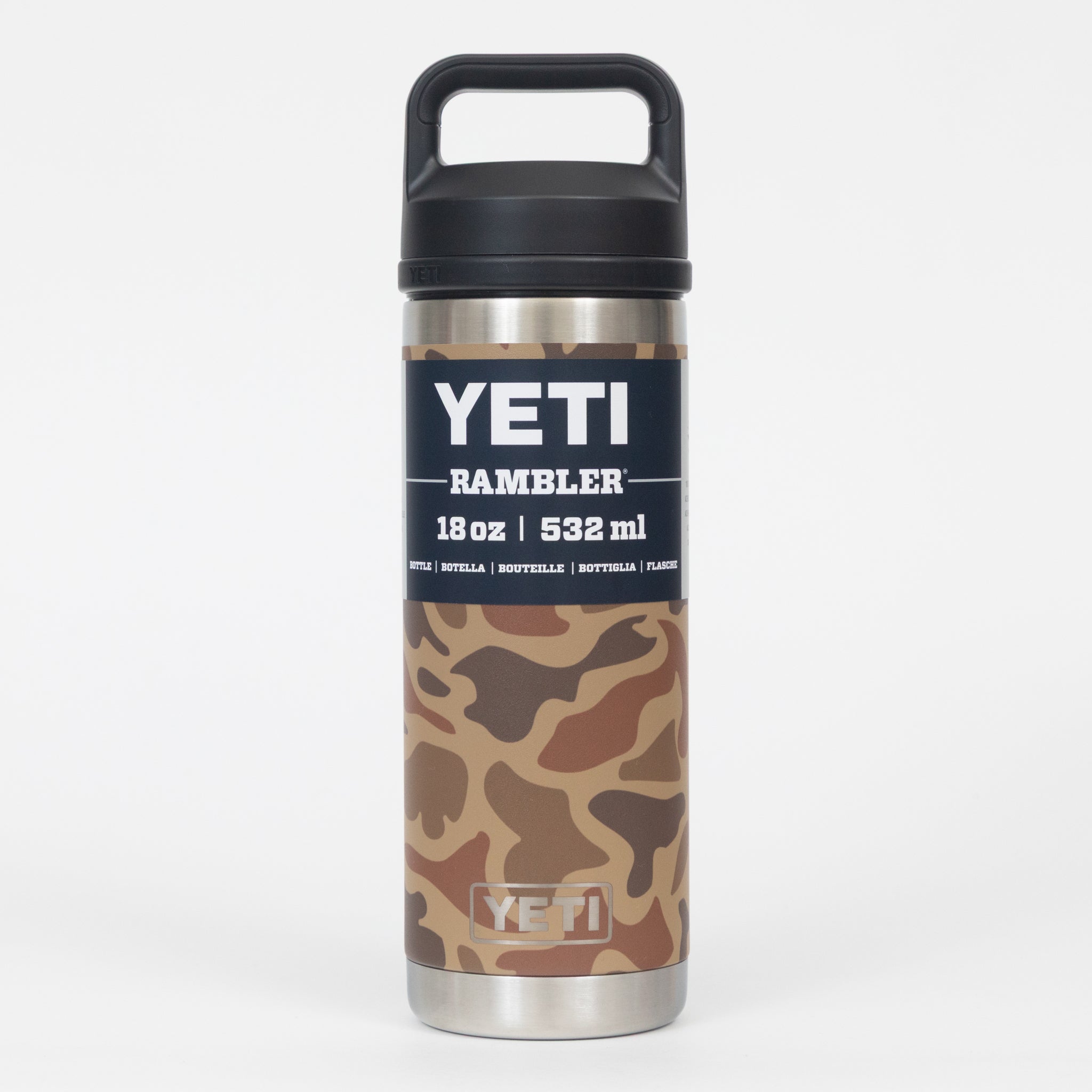 YETI Rambler® 18 oz (532 ml) Bottle with Chug Cap in Wetlands Camo