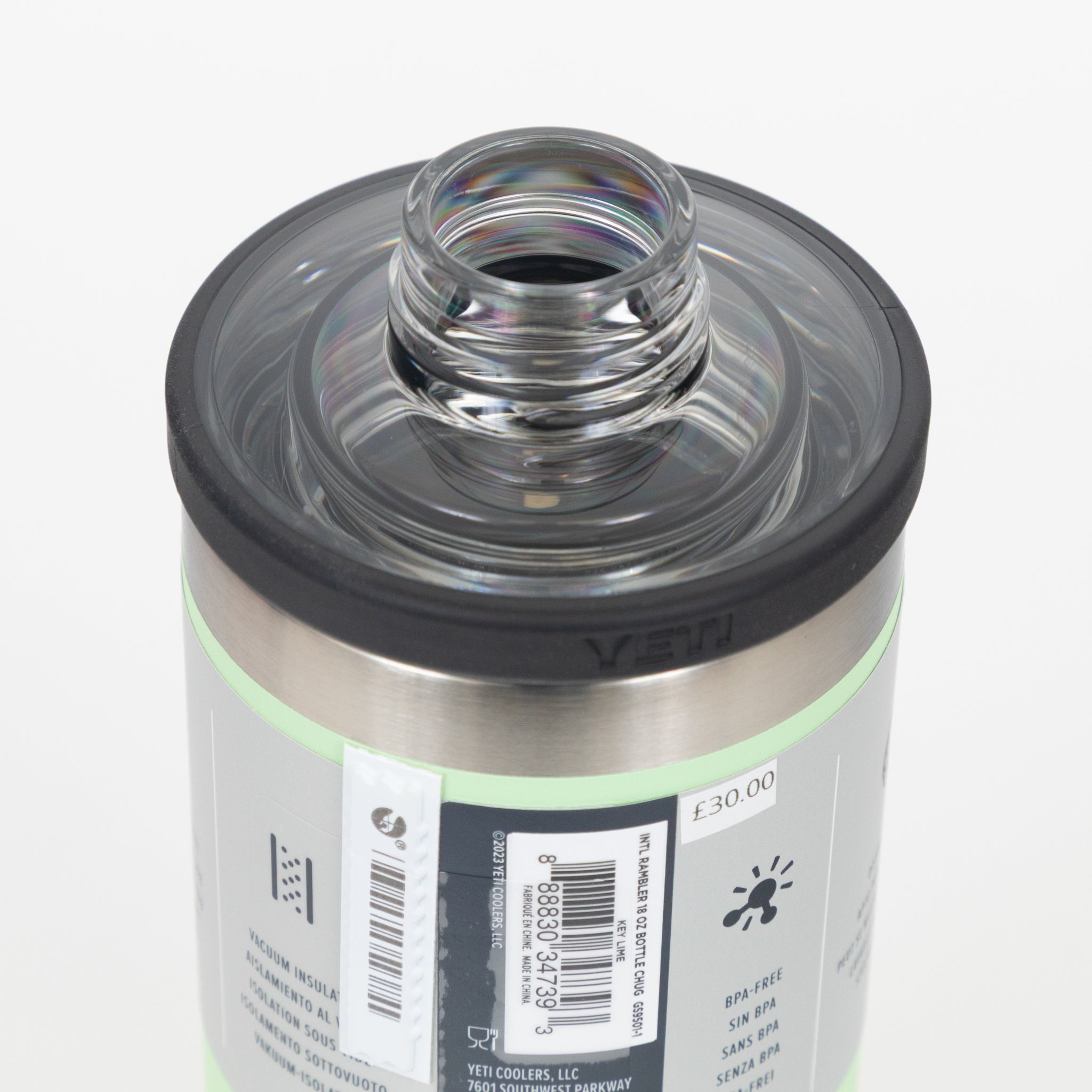 YETI Rambler® 18 oz (532 ml) Bottle with Chug Cap in Key Lime