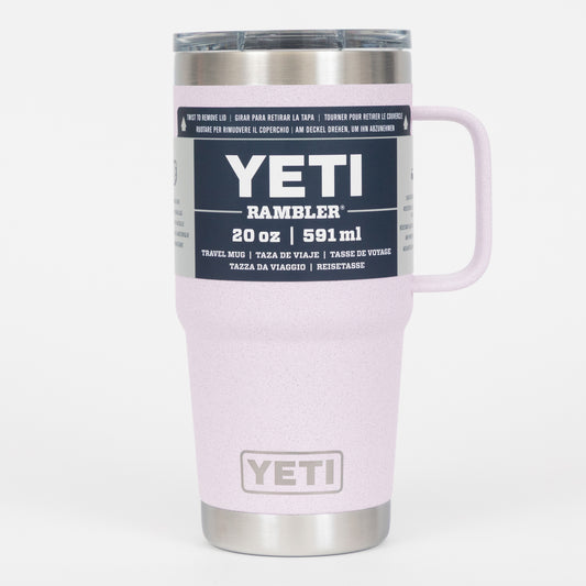 YETI Rambler® 20 oz (591 ml) Travel Mug in Cherry Blossom