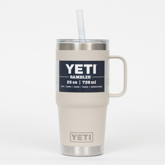 YETI Rambler 25 oz (710ml) Straw Drinking Cup in CAPE TAUPE