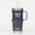YETI Rambler® 25 oz (739 ml) Straw Mug in Charcoal