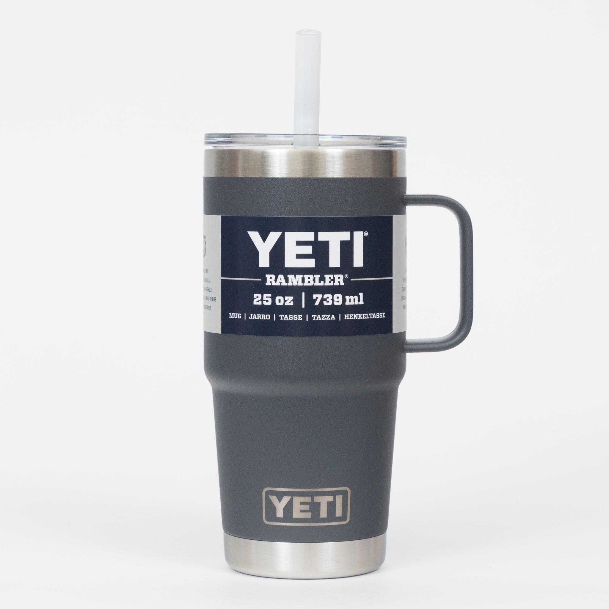 YETI Rambler® 25 oz (739 ml) Straw Mug in Charcoal