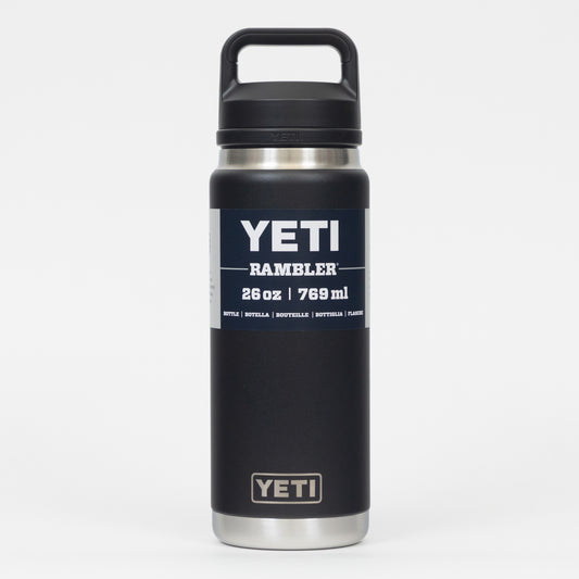 YETI Rambler 26 oz (769ml) Water Bottle with Chug Cap in BLACK