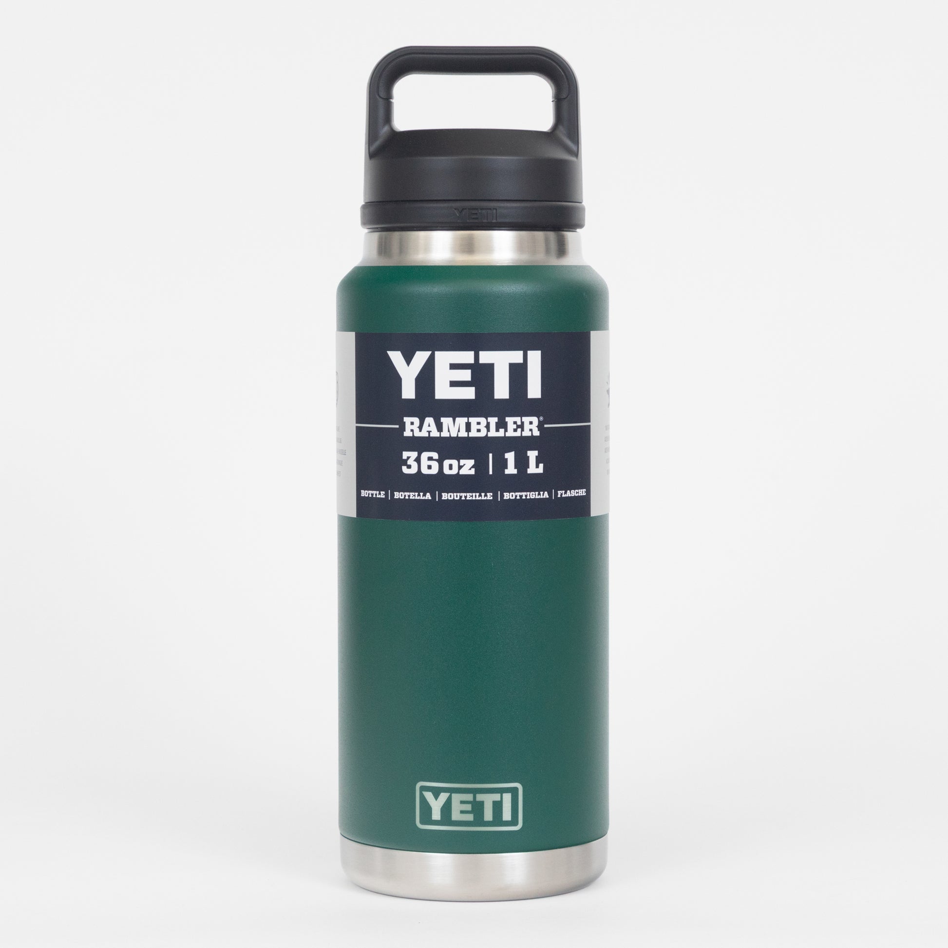Black forest green 1 litre YETI water bottle