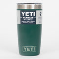 Green YETI Rambler tumbler on a white background