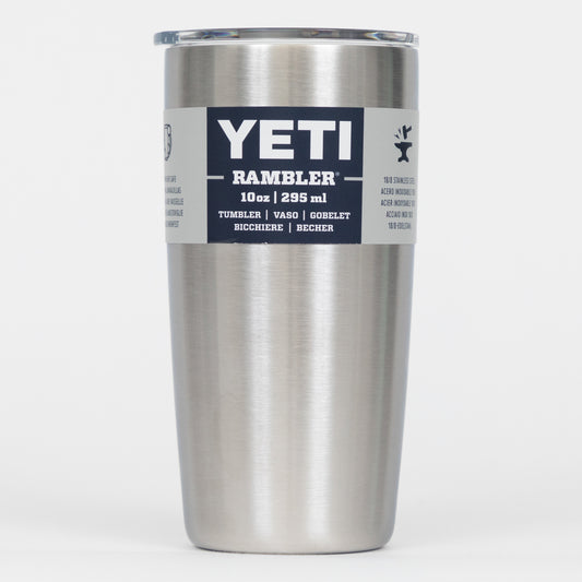 YETI Rambler 10 oz (296ml) Tumbler in STAINLESS STEEL