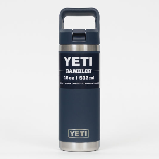 YETI Rambler® 18 oz (532 ml) Bottle With Straw Cap in Navy