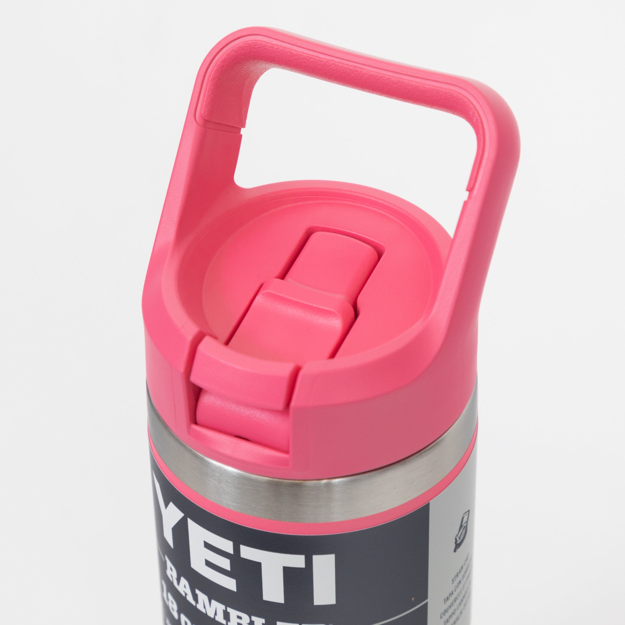 YETI Rambler® 18 oz (532 ml) Bottle With Straw Cap in Tropical Pink