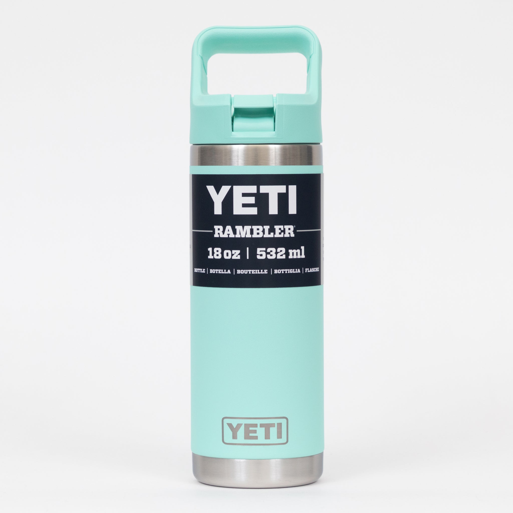 YETI Rambler® 18 oz (532 ml) Bottle With Straw Cap in Seafoam