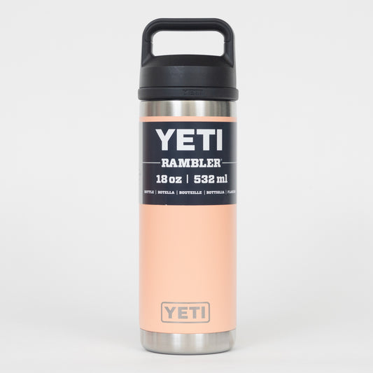 YETI Rambler 18 oz (511ml) Water Bottle with Chug Cap in PEACH
