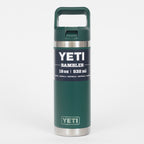 Yeti Black Forest green 18oz Straw Water Bottle