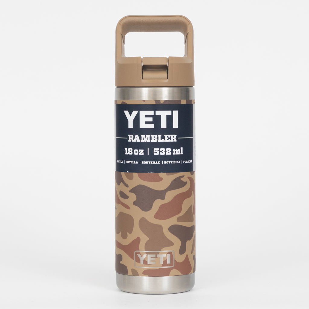 YETI Rambler® 18 oz (532 ml) Bottle With Straw Cap in Wetlands Camo