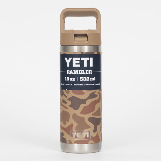 YETI Rambler 18 oz (532ml) Colour Straw Bottle in WETLANDS CAMO