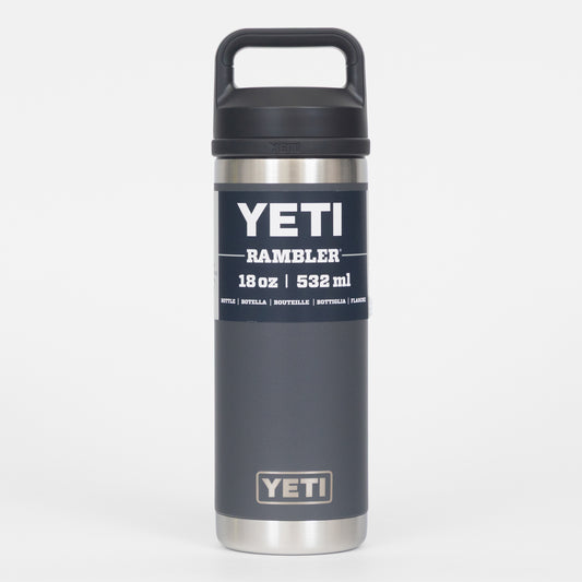 YETI Rambler 18 oz (511ml) Water Bottle with Chug Cap in CHARCOAL