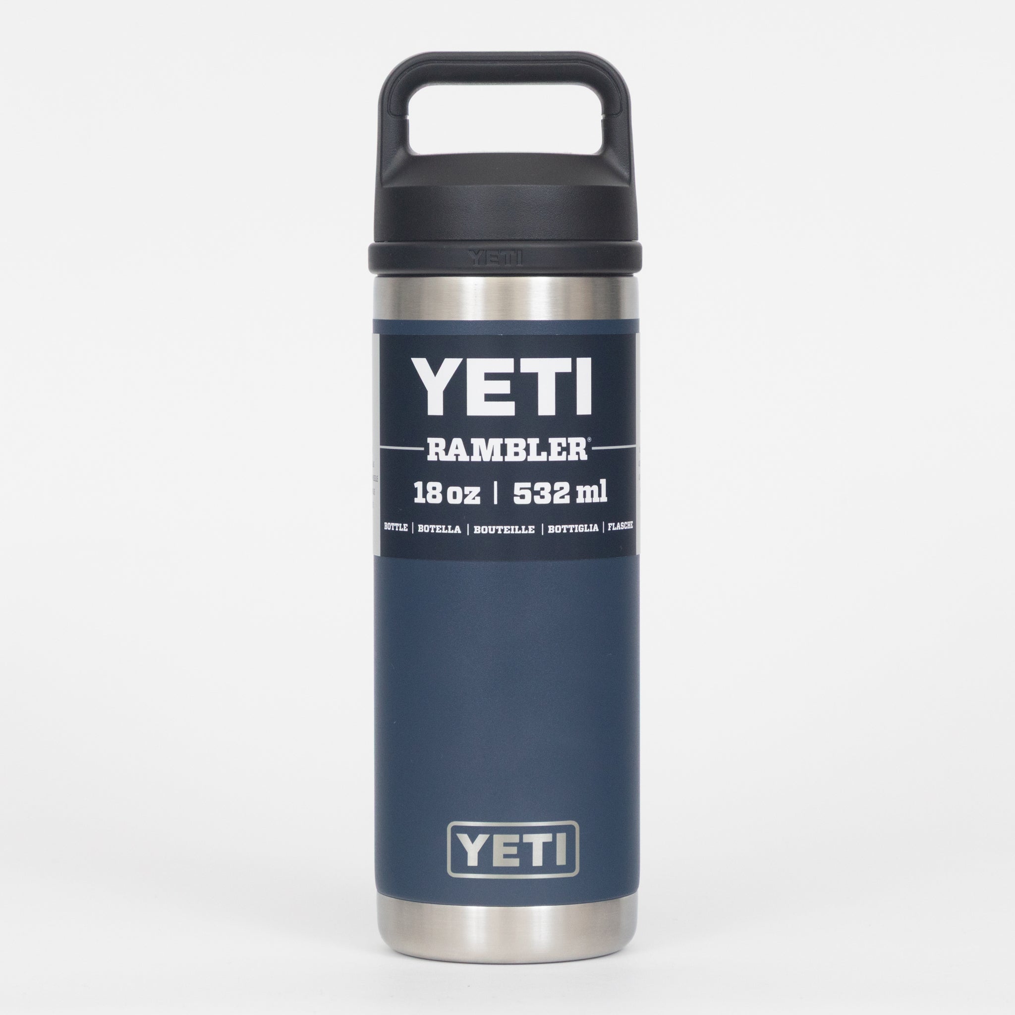 YETI Rambler® 18 oz (532 ml) Bottle with Chug Cap in Navy
