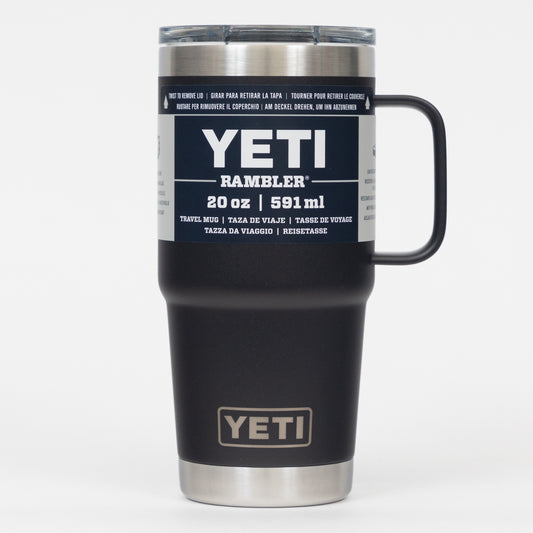YETI Rambler 20 oz (591ml) Travel Mug in BLACK
