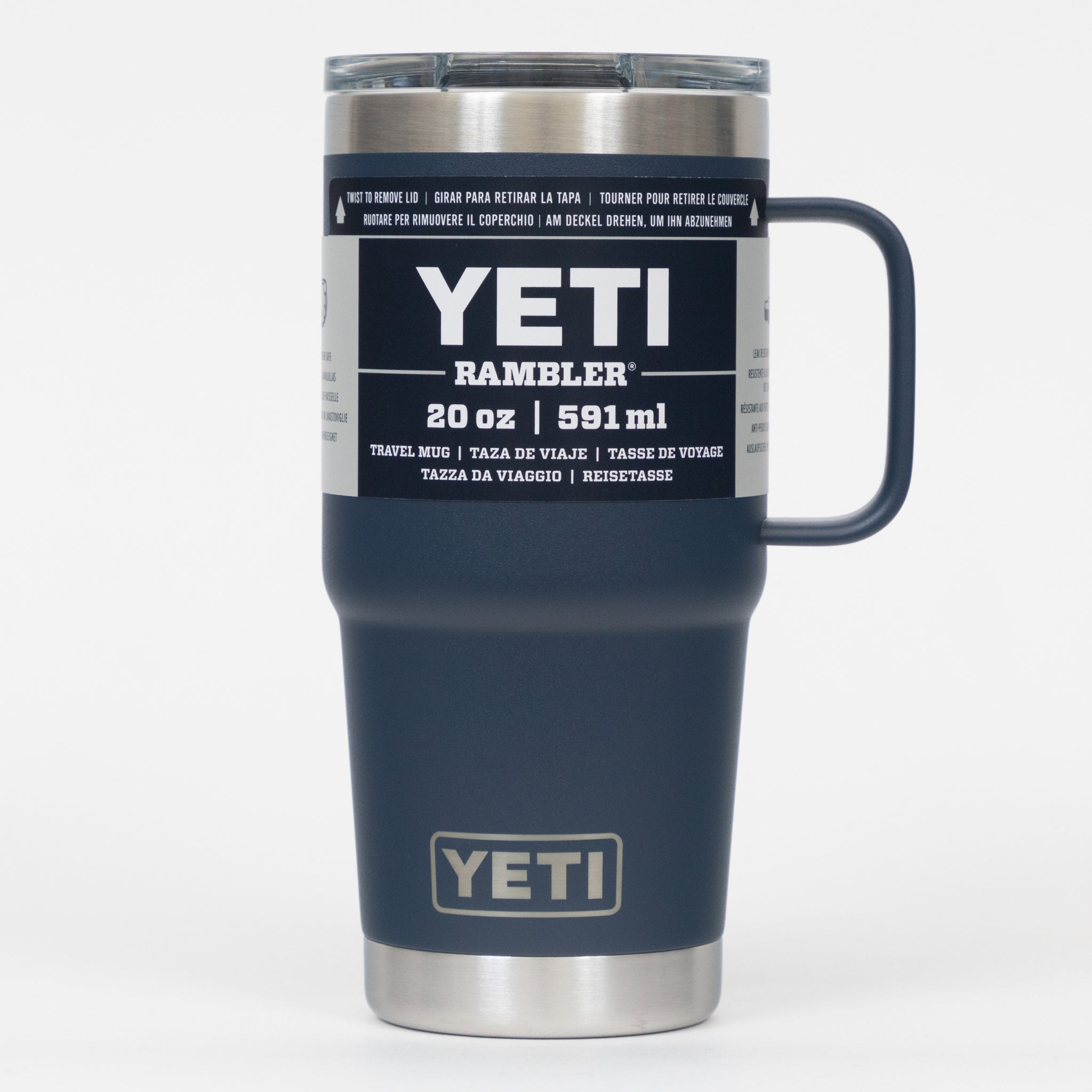 YETI Rambler® 20 oz (591 ml) Travel Mug in Navy
