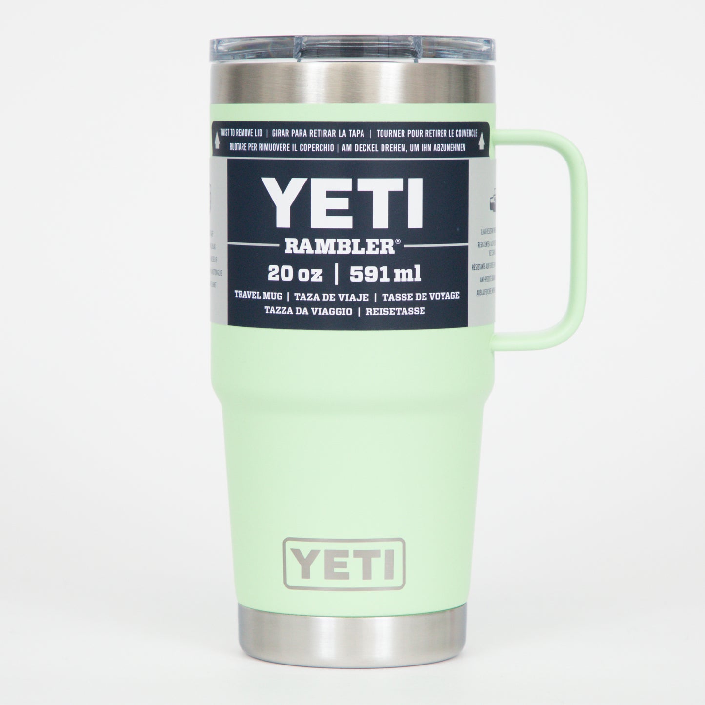 YETI Rambler® 20 oz (591 ml) Travel Mug in Key Lime