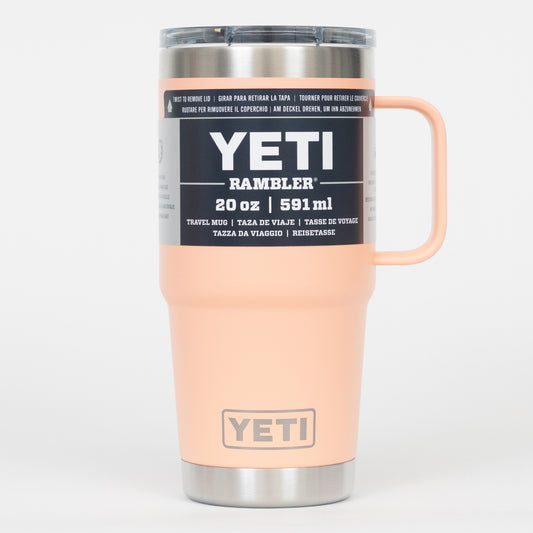 YETI Rambler 20 oz (591ml) Travel Mug in PEACH