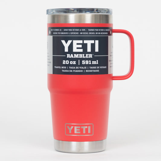 YETI Rambler 20oz (591ml) Travel Mug in RESCUE RED