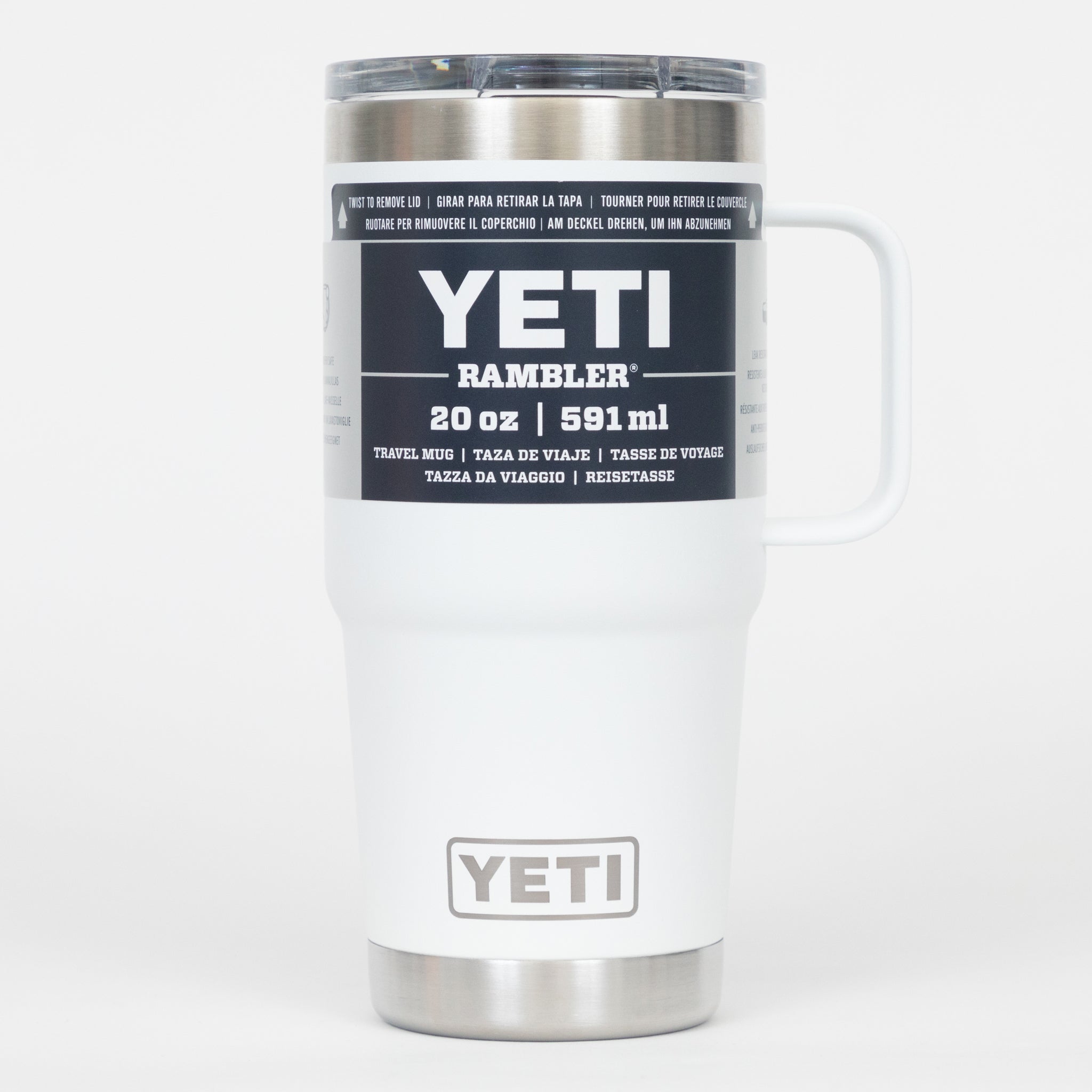 YETI Rambler® 20 oz (591 ml) Travel Mug in White