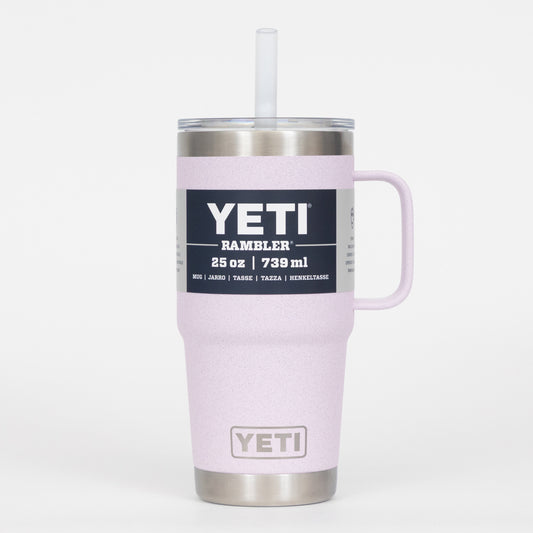 YETI Rambler 25 oz (710ml) Straw Drinking Cup in CHERRY BLOSSOM
