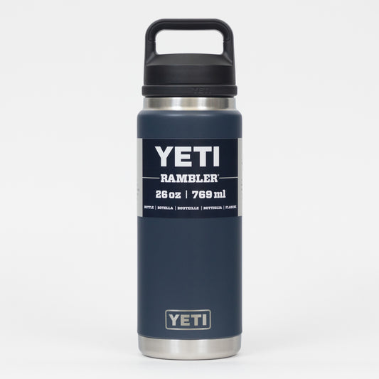 YETI Rambler 26 oz (769ml) Water Bottle with Chug Cap in NAVY