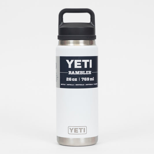 YETI Rambler 26 oz (769ml) Water Bottle with Chug Cap in WHITE