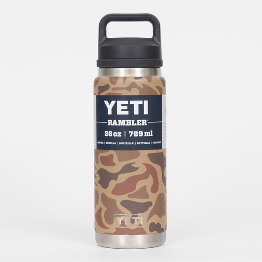 YETI Rambler 26 oz (769ml) Water Bottle with Chug Cap in WETLANDS CAMO