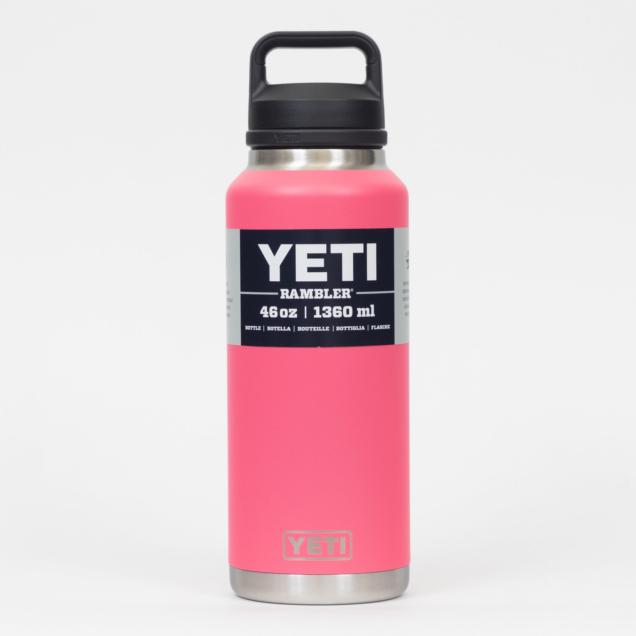 YETI Rambler® 46 oz (1.3 L) Bottle with Chug Cap in Tropical Pink